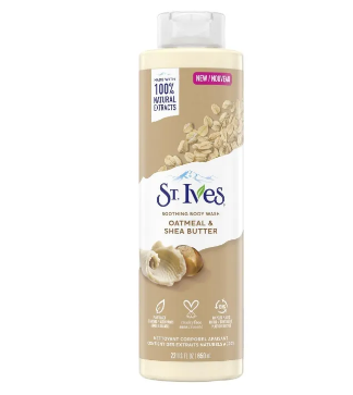 St. Ives Soothing Body Wash for dry skin Oatmeal & Shea Butter Made with 100% Natural Extracts 650 ml