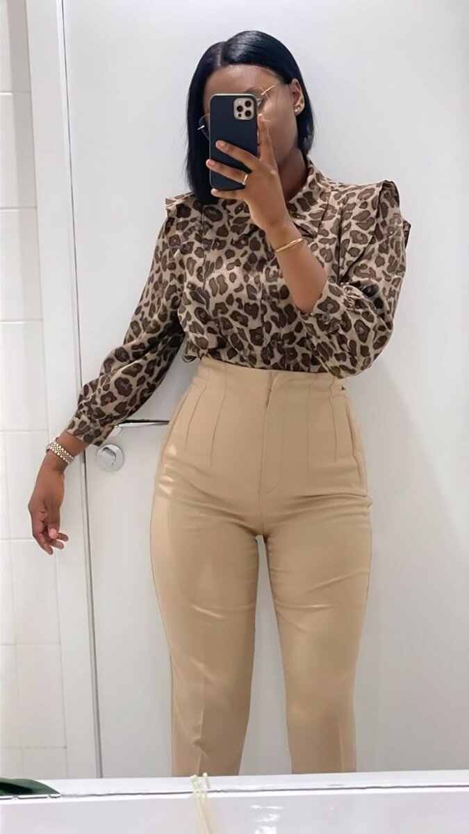 Pantalons taille haute élégants