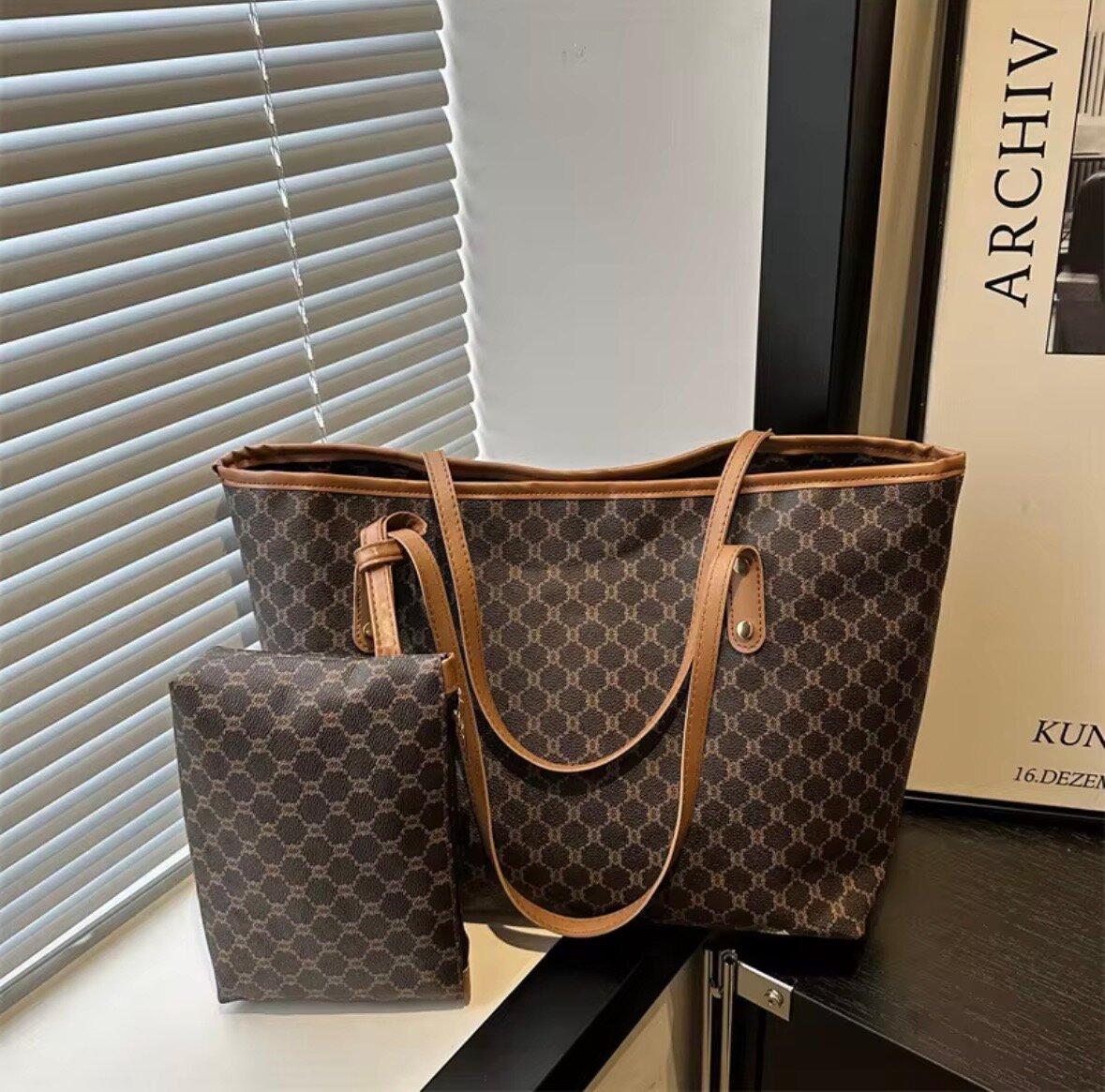 Sac fourre-tout chic en cuir