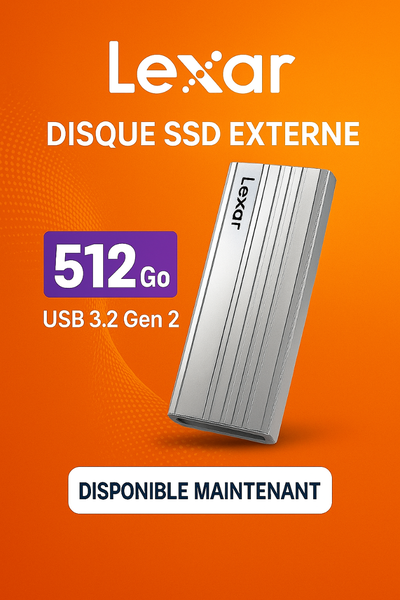 Lexar SSD Externe 512GB USB