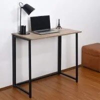 Folding Desk Table In black Powder Coating