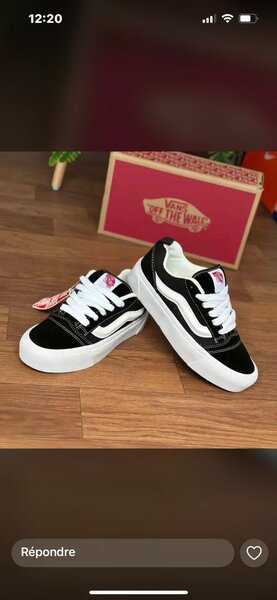 Chaussures Vans Noir et Blanc