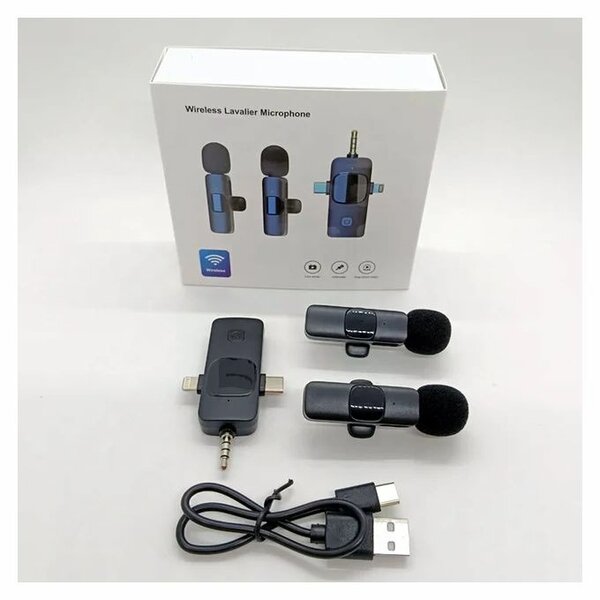 Microphone Lavalier K15 Sans Fil Smartphone Micro USB PC iPh