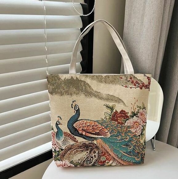 Sac cabas imprimé animaux