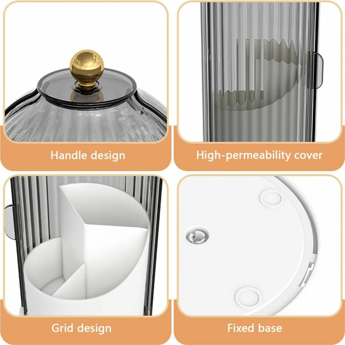 Organisateur maquillage rotatif