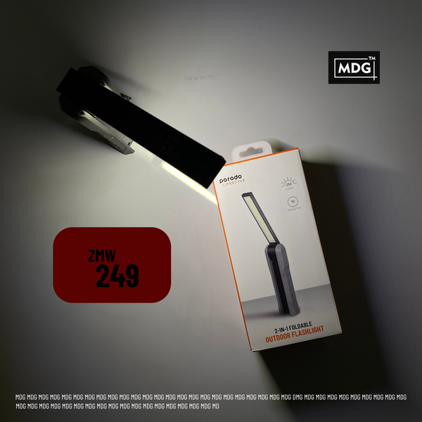 Porodo Lifestyle By Porodo 2 in 1 Foldable Outdoor Flashligh