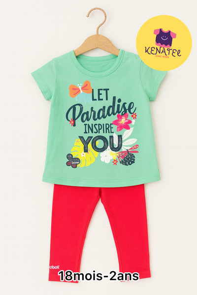 Set vêtements bébé été floral