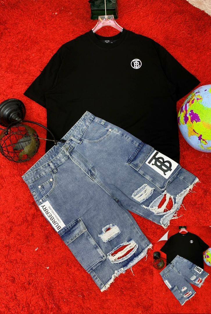 Shorts en denim déchirés