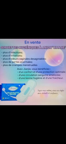 Serviettes Hygiéniques Anion