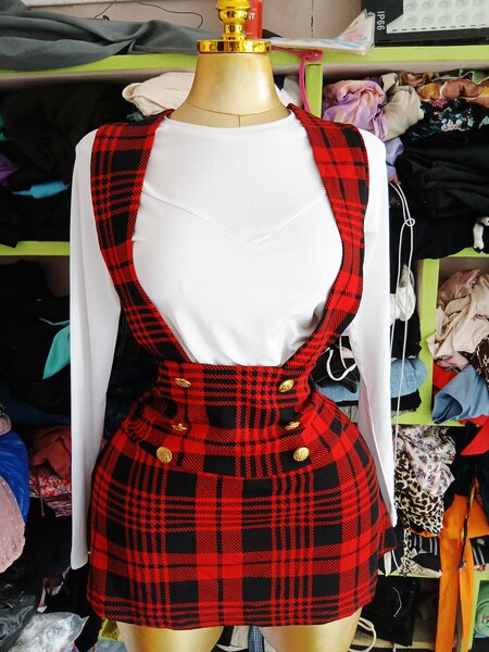 Robe à carreaux écossaise