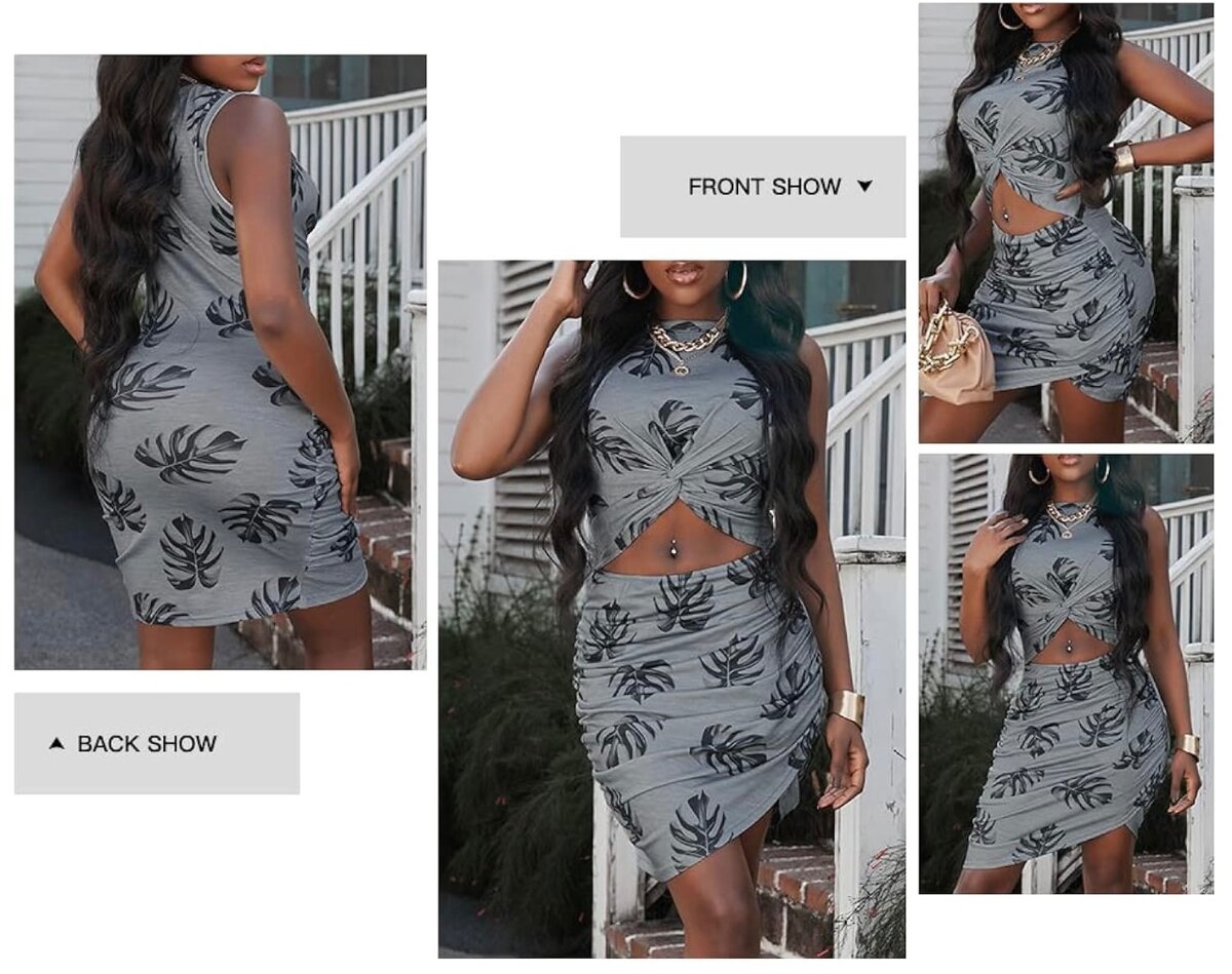 Robe Tropicale Élégante Femme