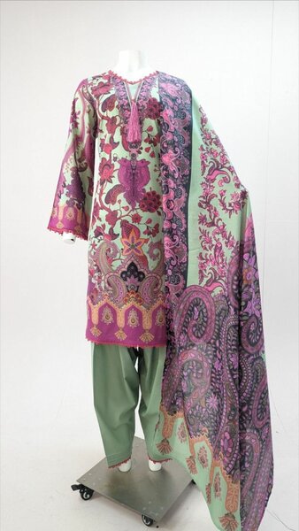 Luxury Lawn 3 Peace Suit