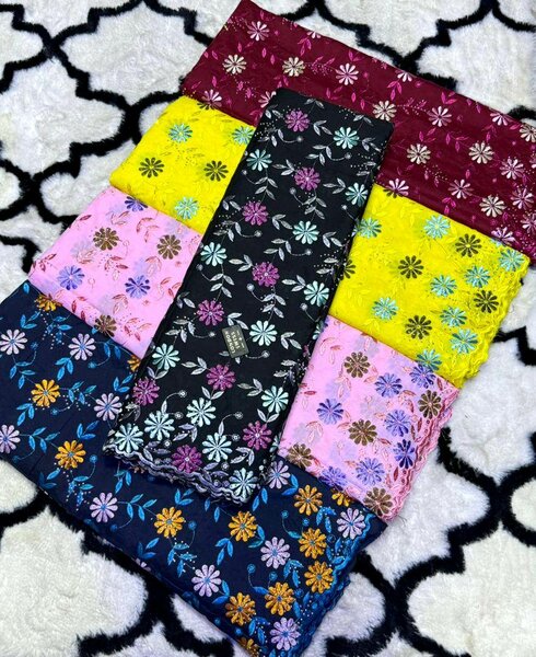 Floral Embroidered Fabric