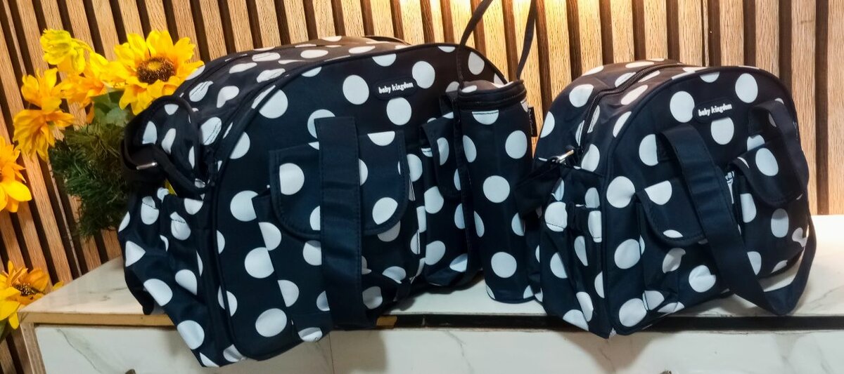 Ensemble sacs à langer à pois