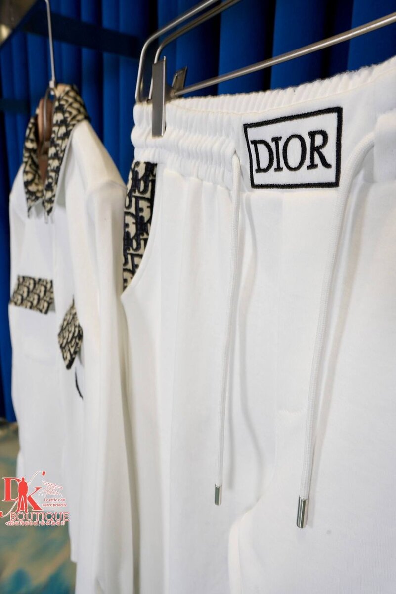 Ensemble homme Dior blanc élégant