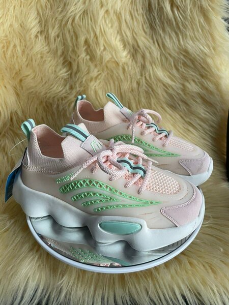 Baskets Mode Confort Rose