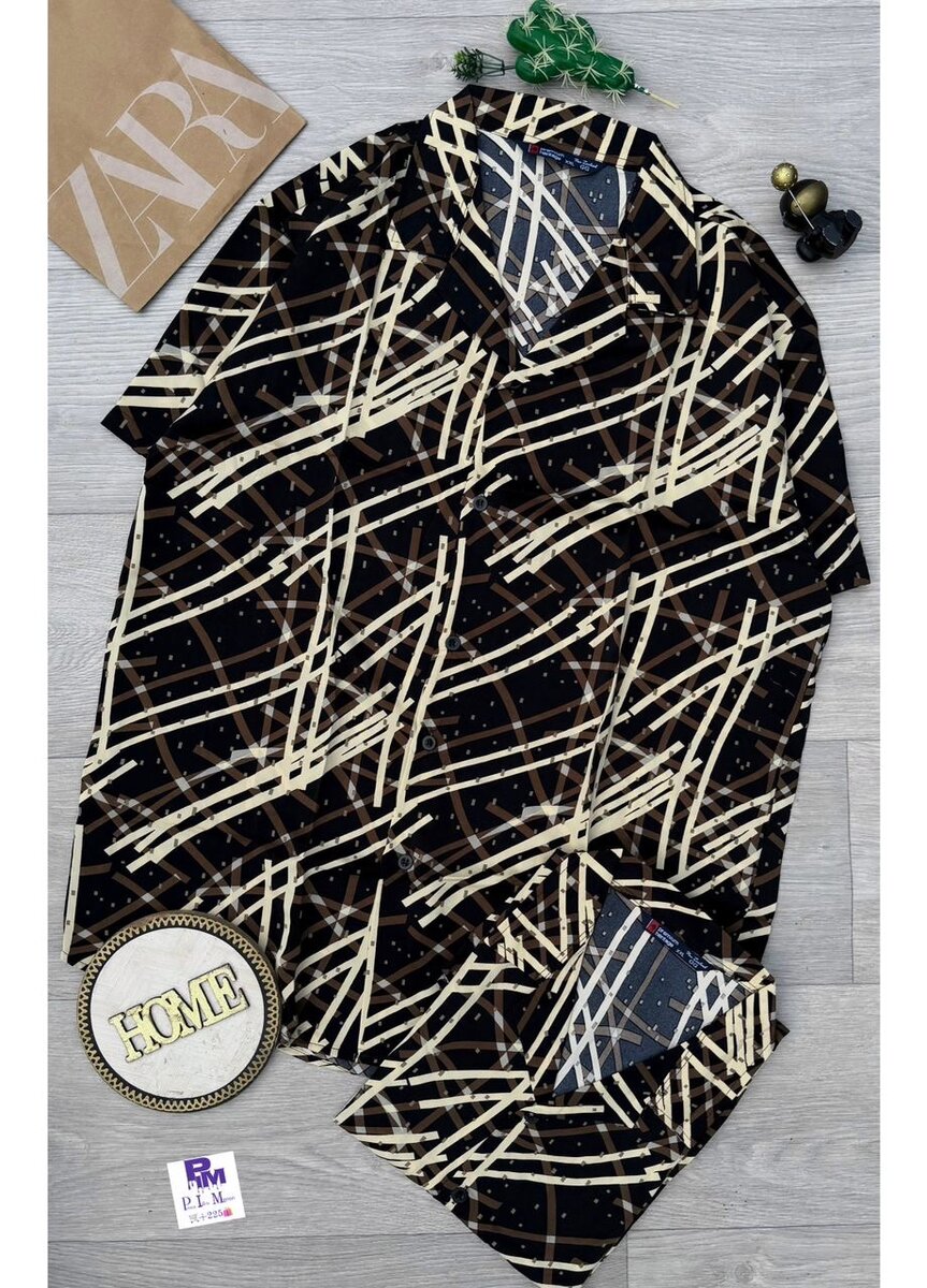 Chemise Homme Imprimé Abstrait