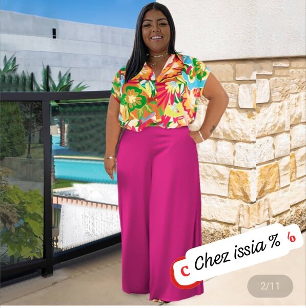 Pantalon Palazzo Élégant Femme