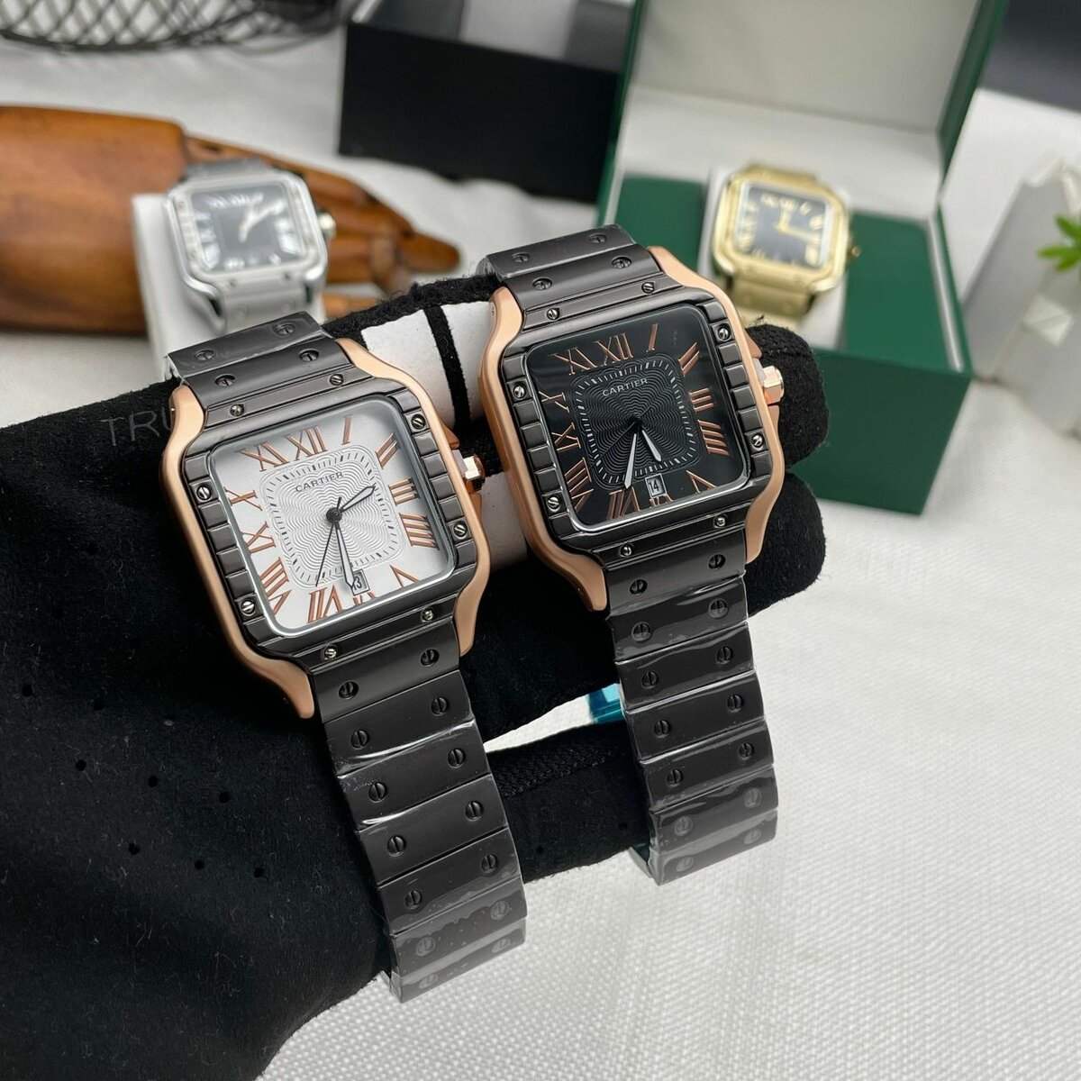 Solid Cartier Chain Watches