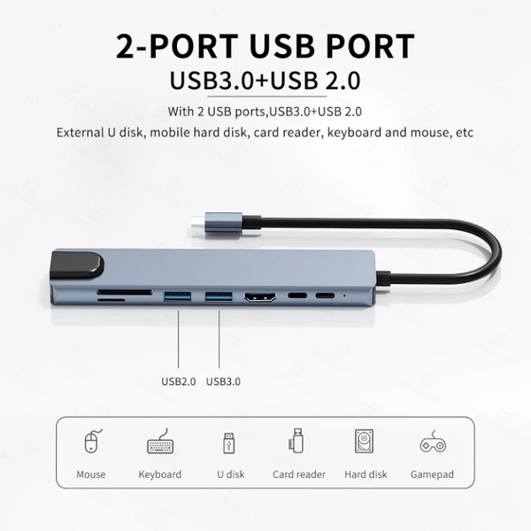 Adapteur Multi-port 8 en 1