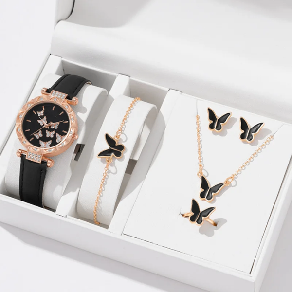 Coffret Montre et Bijoux Papillon