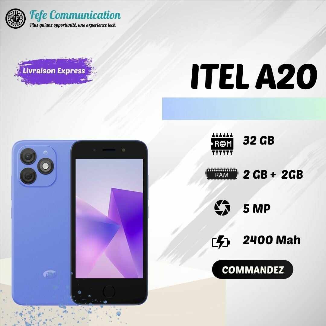 Itel A20 - 32GB - 2GB Ram