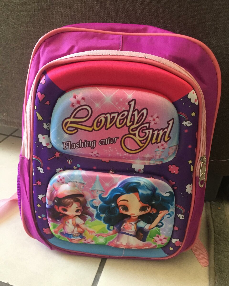 Kids character school bag