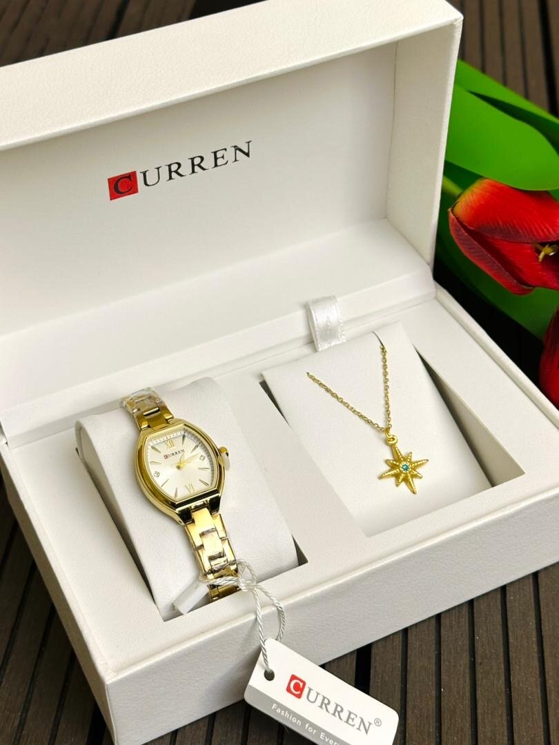 CURREN Montre Femme Luxe avec Collier