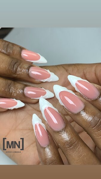 French acrylic nail set