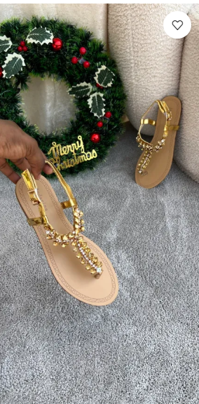 Andarina Gold thong Sandal