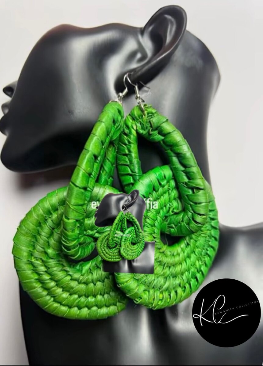 Boucle d´oreille raphia