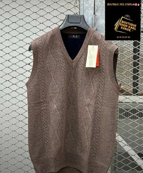 Gilet sans manches en tricot