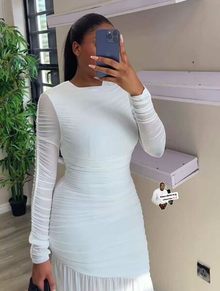 Robe blanche fashion
