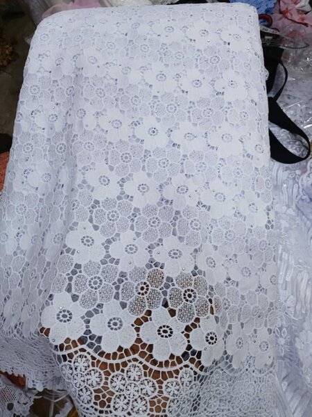 Fully cotton cord lace