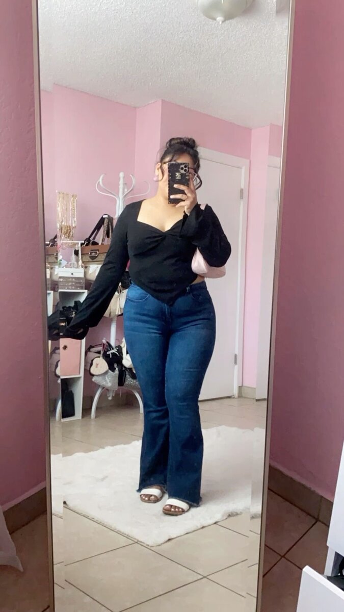 Jeans évasés tendance femme