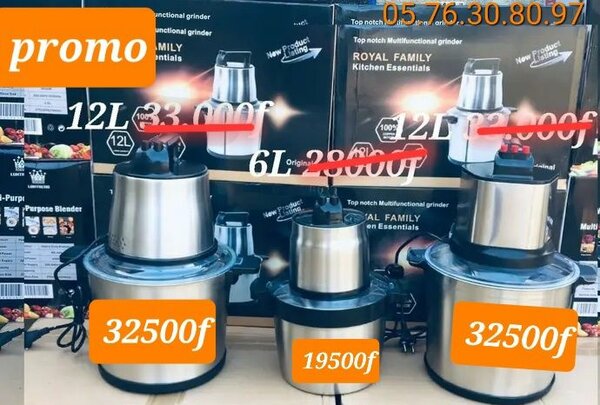 Mixeur multifonction inox 6L