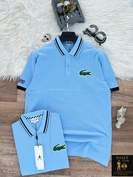Polo Homme Bleu Élégant