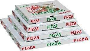 Cartons de pizza grand format extra