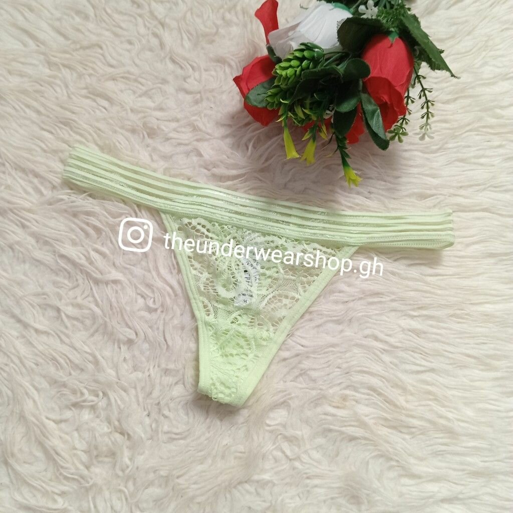 Lace thong panties