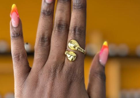 gold color fasion ring