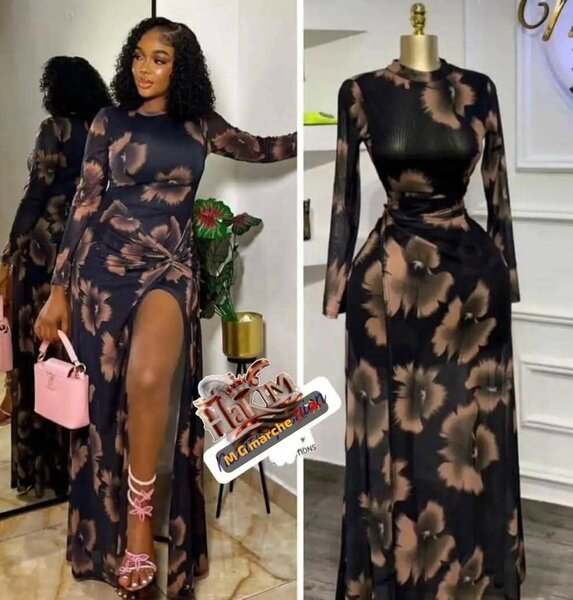 Robe Maxi Florale Élégante