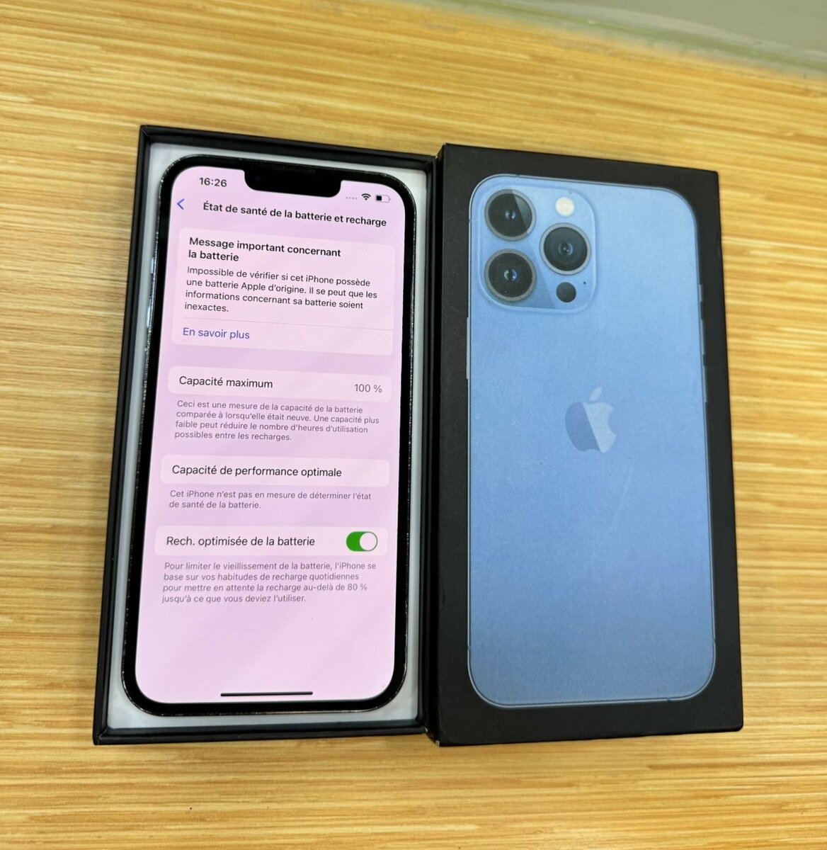 iPhone 13 Pro 256gb dos et bat
