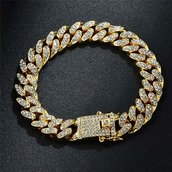 Golden Cuban Men Braclet