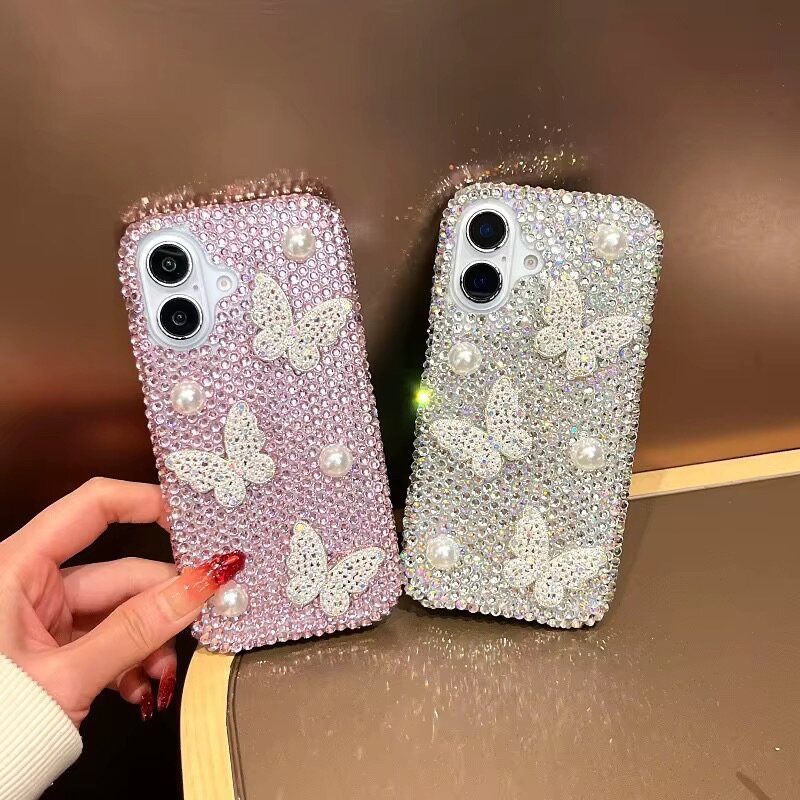 Coque Papillon Strass iPhone