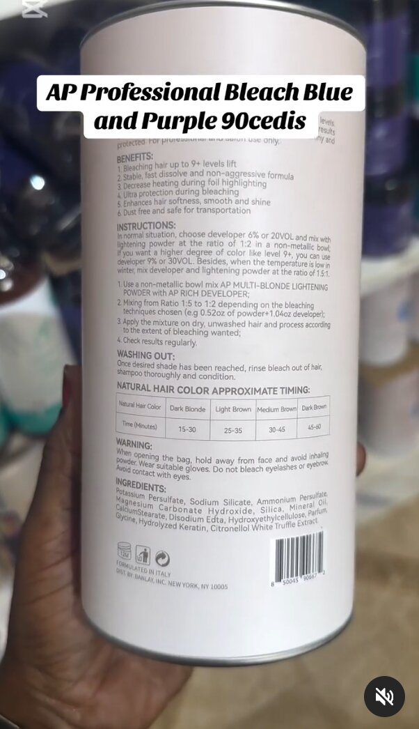 AP Professional Bleach Blue   and Purple