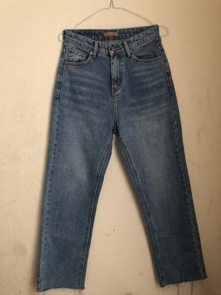 Jeans droits en coton