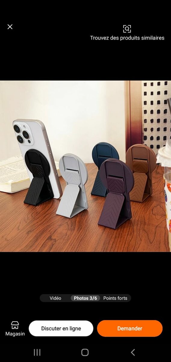 Support Téléphone Rétractable