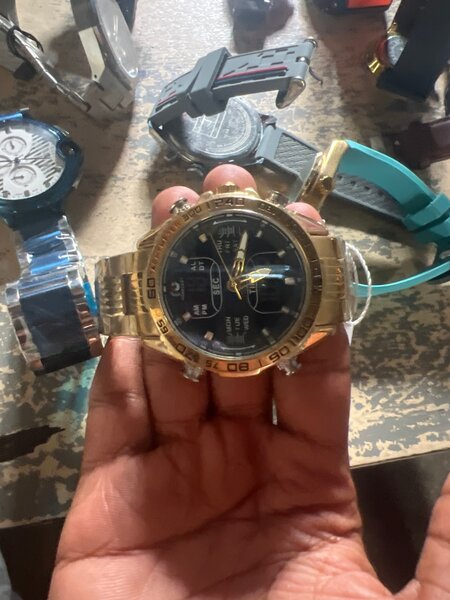 Montre Chronographe Dorée Homme