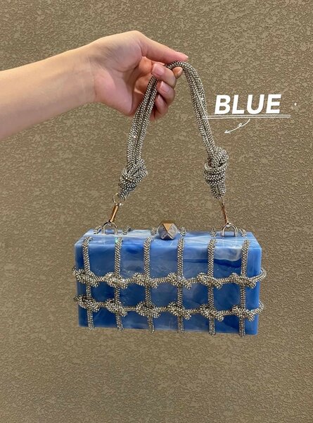 Sac à main en résine colorée