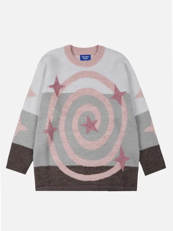 Pull à motif étoiles